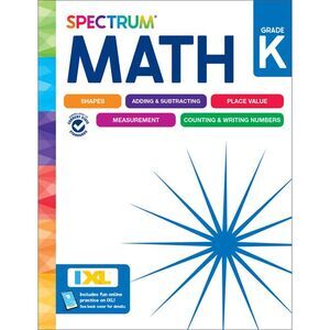 Spectrum Math Workbook, Grade K -- Spectrum